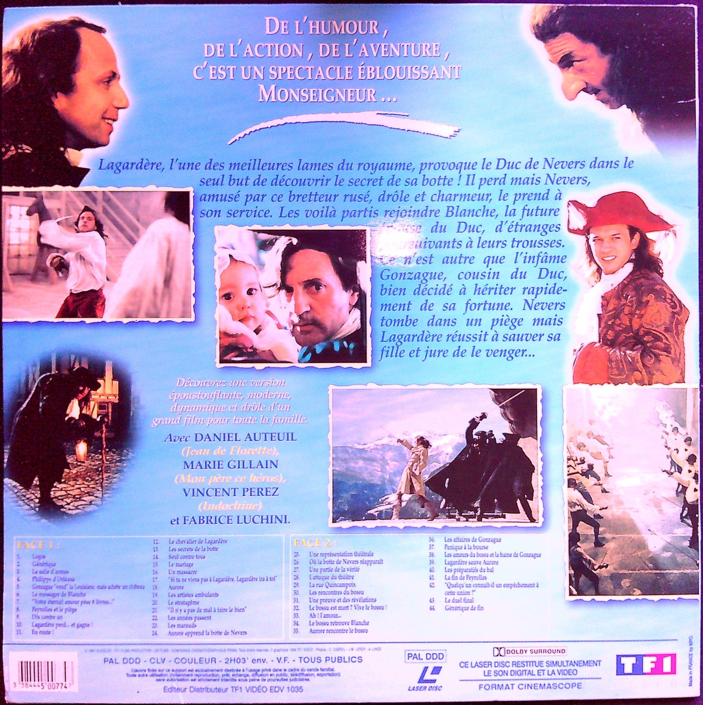 Laser Disc Le Bossu Phillippe De Broca