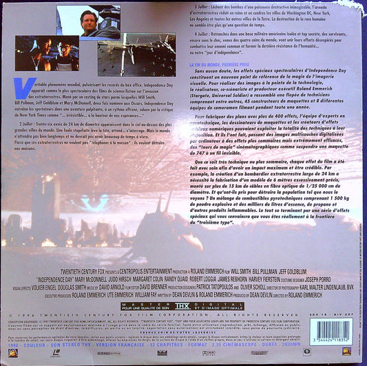 Laser Disc Double Independence Day