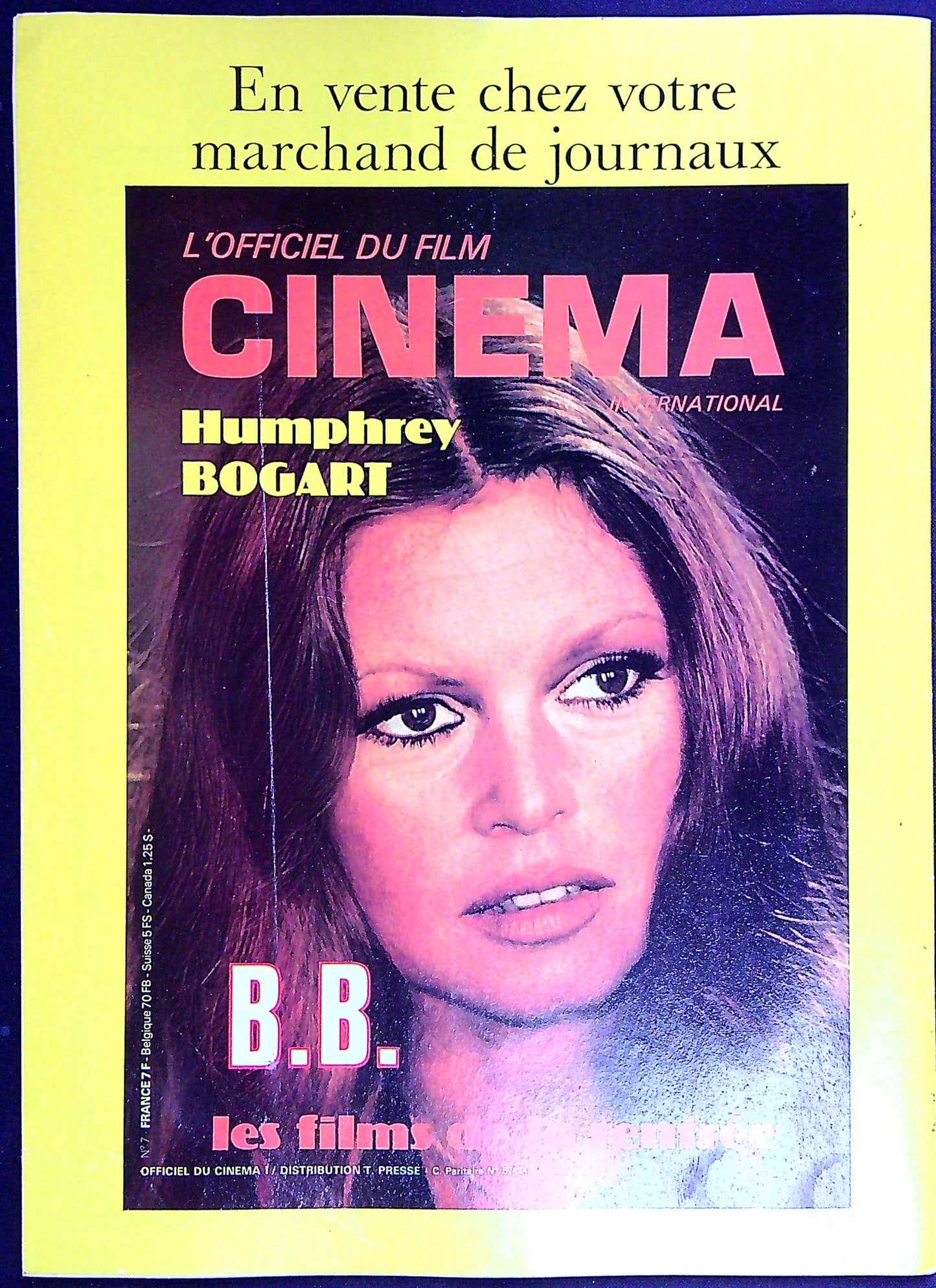 Magazine Film Erotique Eroscore N° 20 Brigitte Bardot