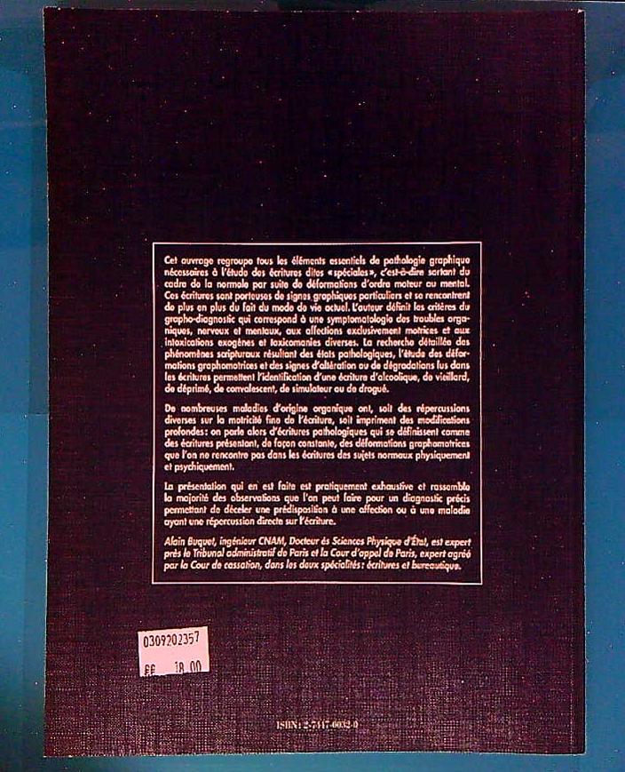 Livre Précis De Pathologie Graphique Par Alain Buquet