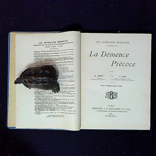 Livre La Démence Précoce, Les Actualités Médicales, Par G. Deny Et P. Roy