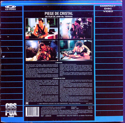 Laser Disc Piège de Cristal