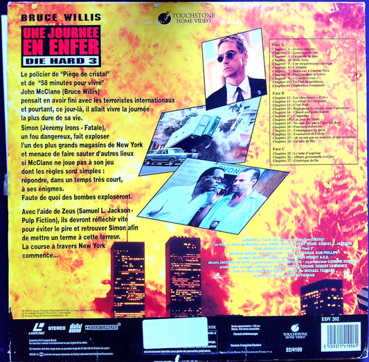 Laser Disc Une Journée En Enfer Die Hard 3