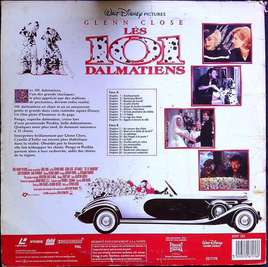 Laser Disc Les 101 Dalmatiens Disney