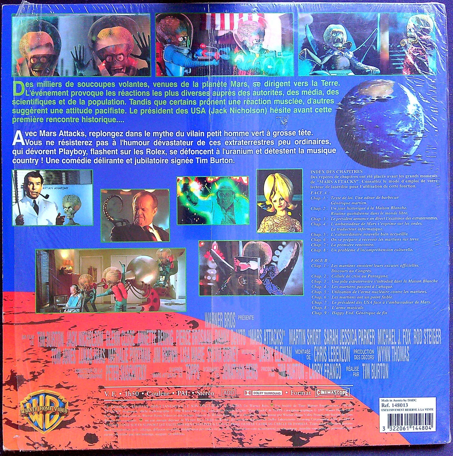 Laser Disc Mars Attacks !