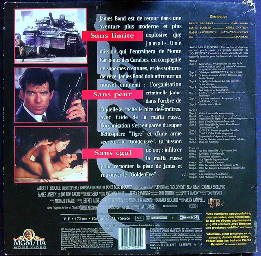 Laser Disc Golden Eye 007 James Bond