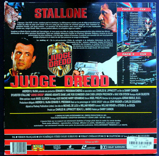 Laser Disc Judge Dredd