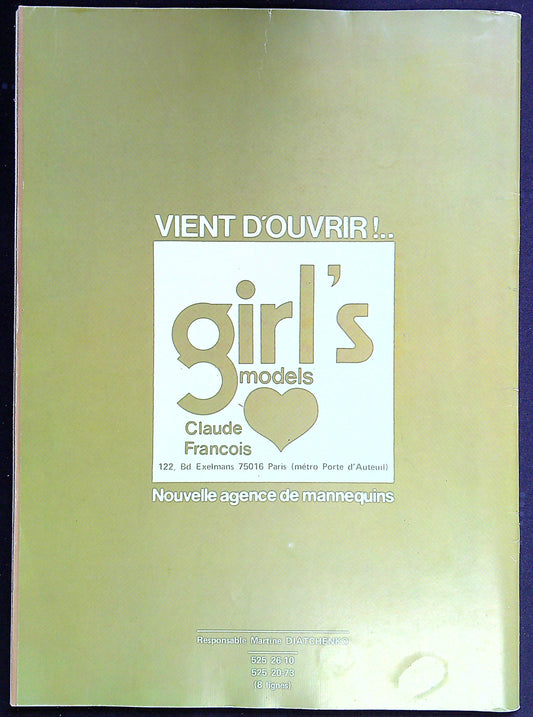 Magazine Erotique Absolu + Poster N°1