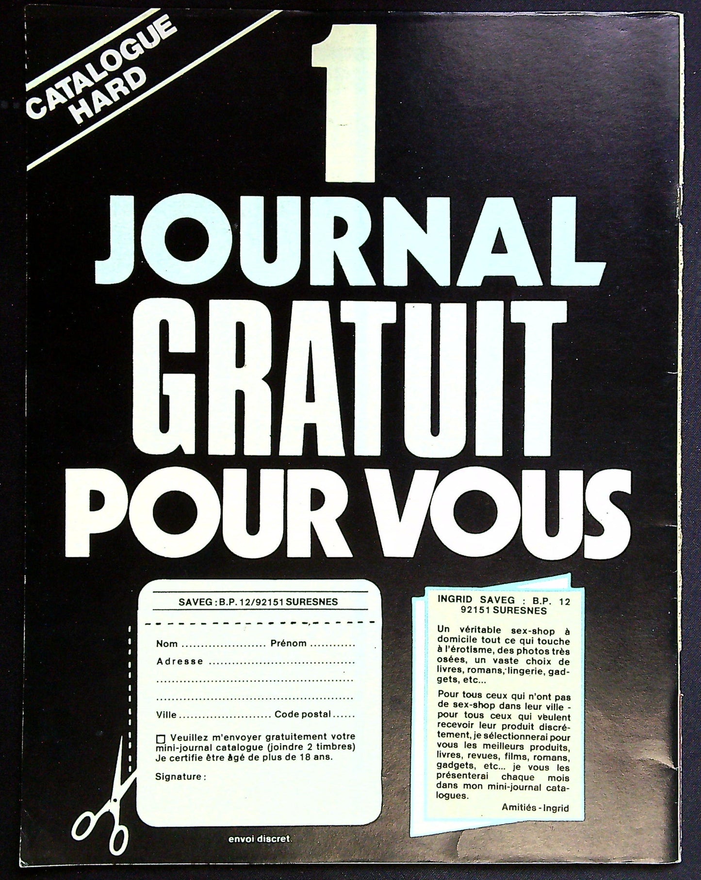 Magazine Erotique Pour Elle Et Lui N° 1