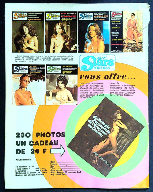 Magazine Erotique ex Stars System N° 7 Ursula Andress