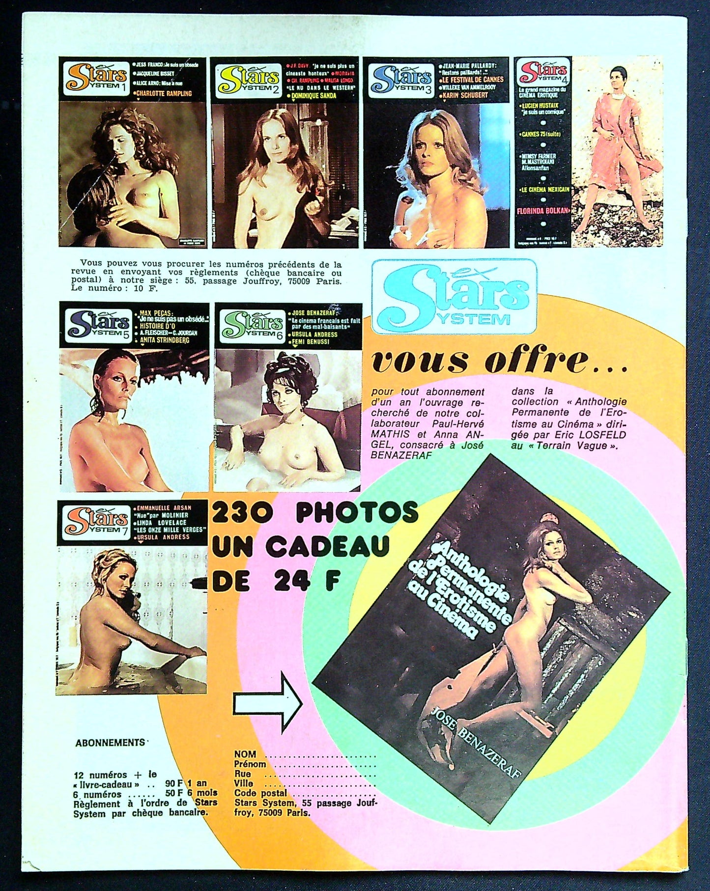 Magazine Erotique ex Stars System N° 8 Valérie Boisgel