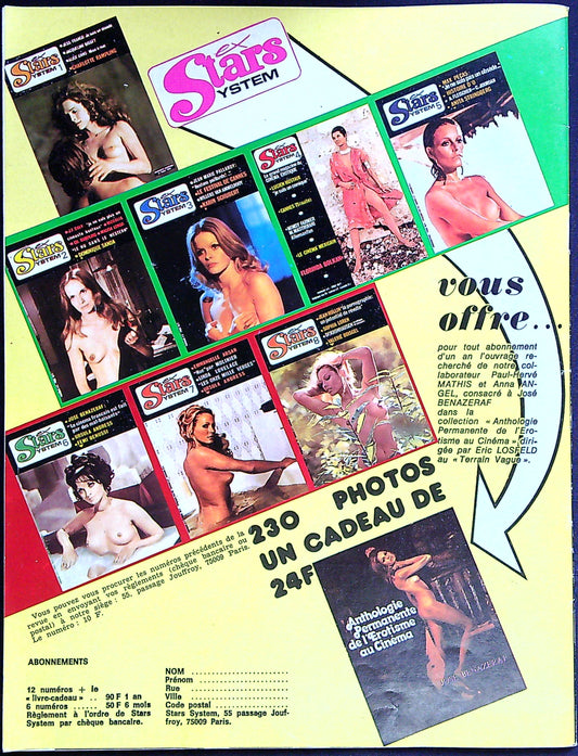 Magazine Erotique ex Stars System N° 10 Sylvia Kristel Emmanuelle 2