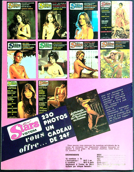 Magazine Erotique ex Stars System N° 11 Barbara Bouchet