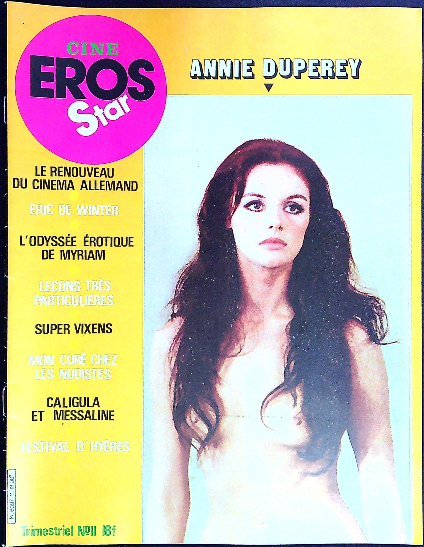 Magazine Erotique Ciné Eros Star N° 11 Annie Duperey