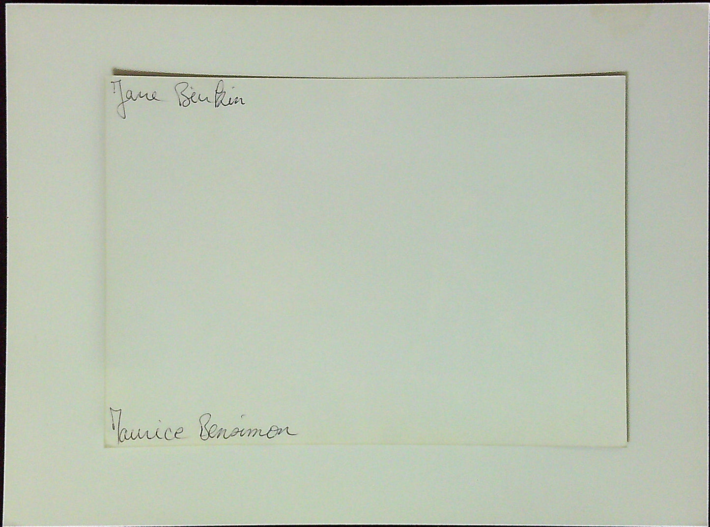 Photo Originale Jane Birkin Maurice Bensimon Presse