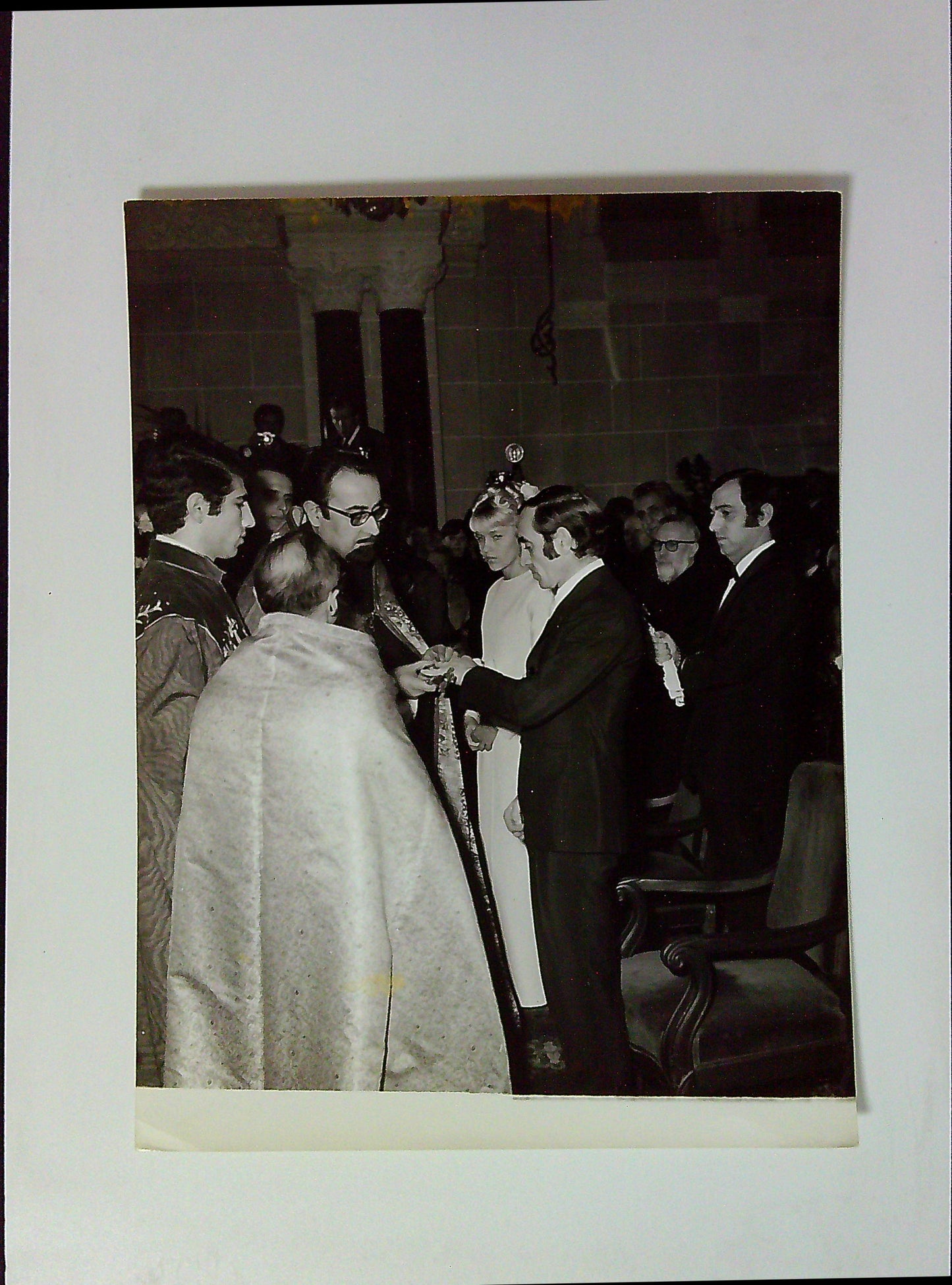 Photo Originale Presse Mariage Charles Aznavour Ulla Thorsell.