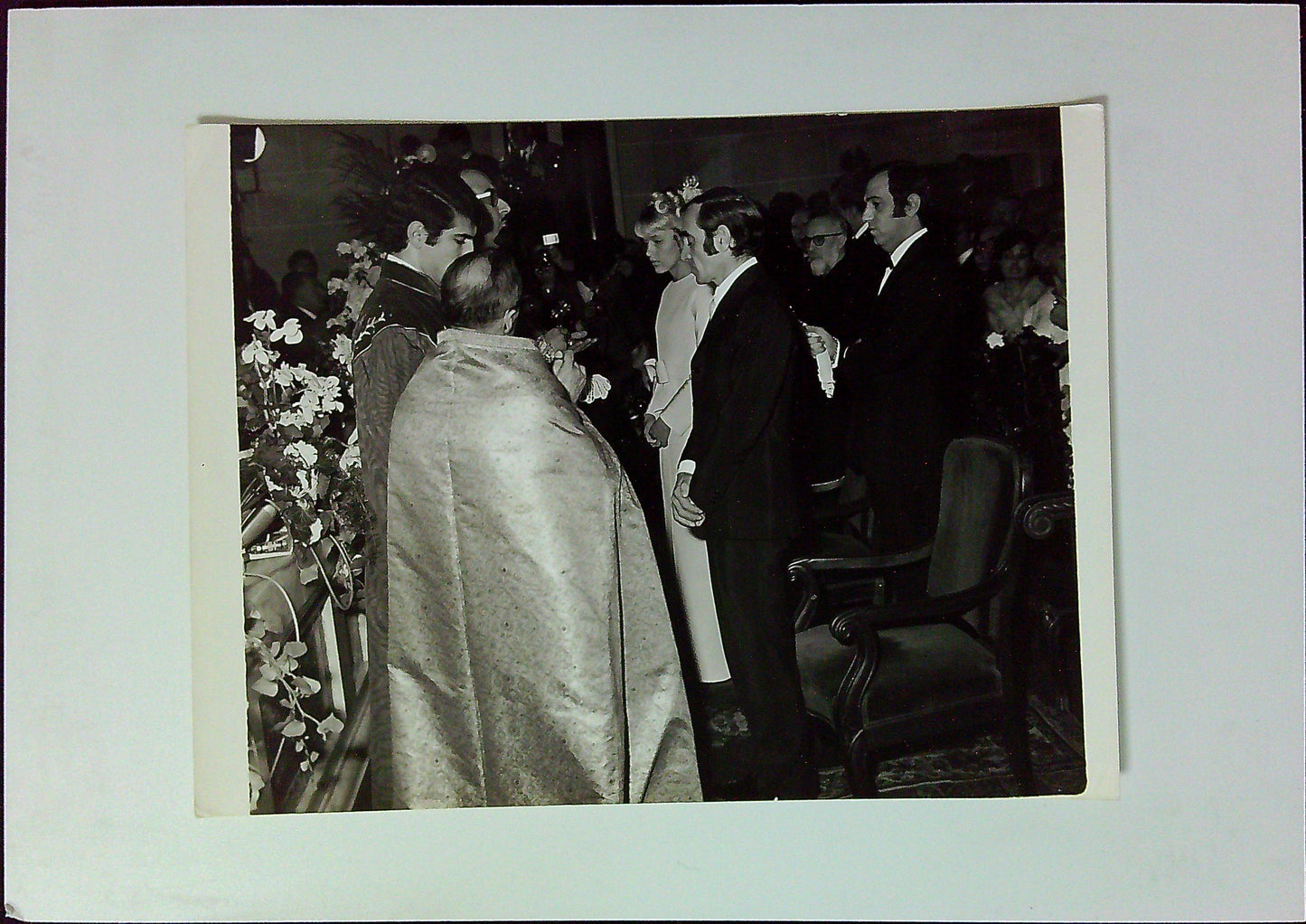Photo Originale Presse Mariage Charles Aznavour Ulla Thorsell