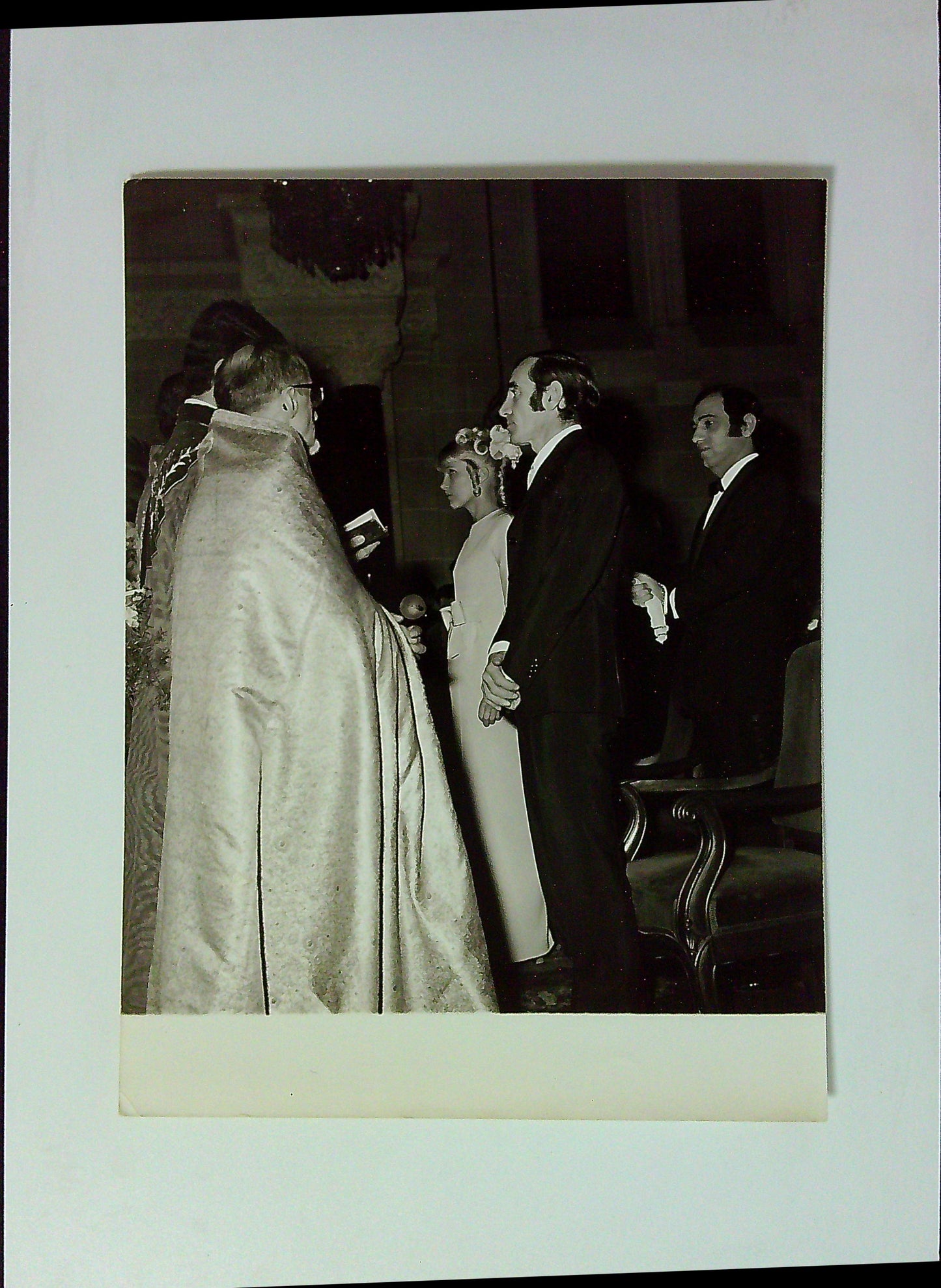 Photo Originale Presse Mariage Charles Aznavour Ulla Thorsell