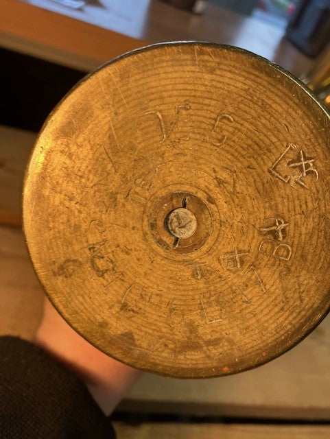 Lot Presse Papier Obus Ciseler Travail de Poilu Guerre Mondiale Munition WW1