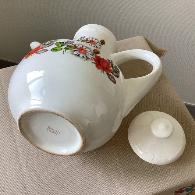 Théière de Gien Motif Fleurs