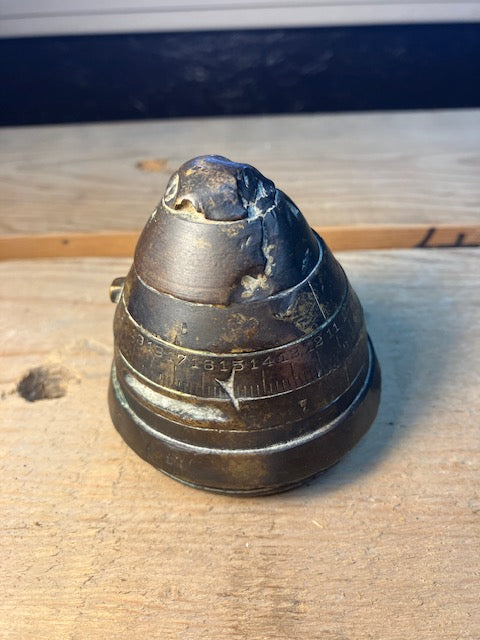 Presse Papier Obus Travail de Poilu Guerre Mondiale Munition WW1