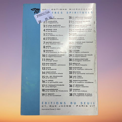 Livre St Jean Baptise Et La Spiritualité Du Désert De Jean Steinmann