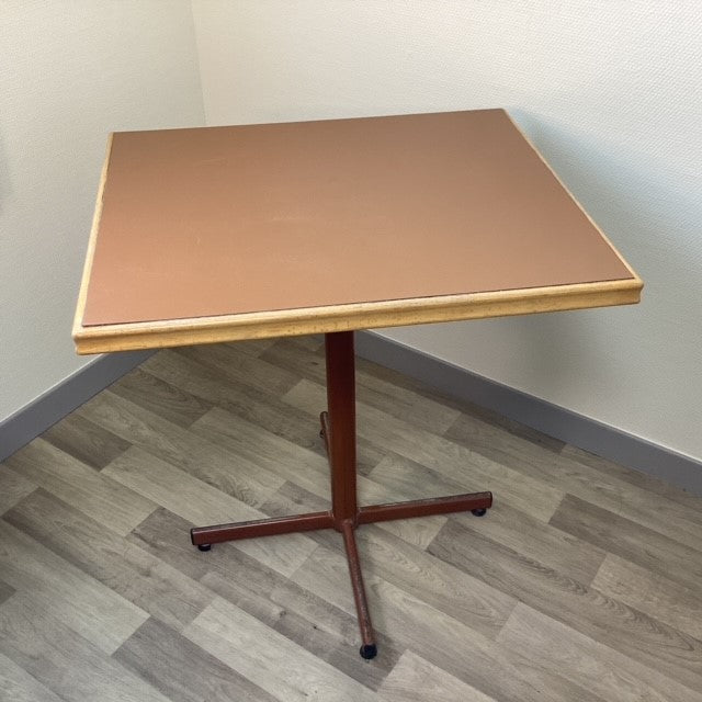Table Bistrot Rectangulaire Formica Marron