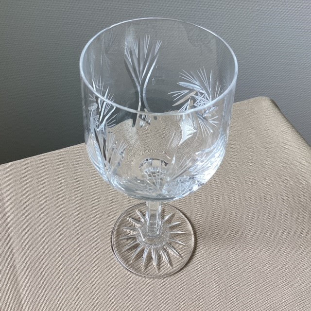 Verre à Eau Ou a Vin Cristal De Pologne