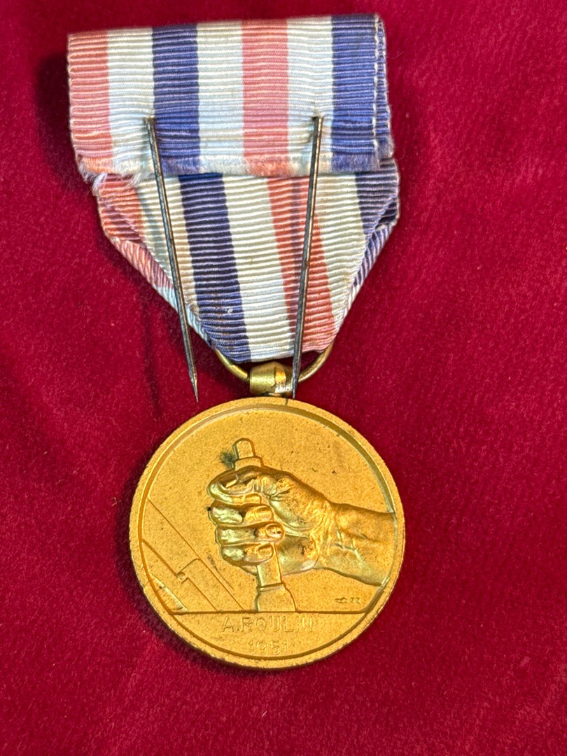 Médaille des Cheminots – Sncf – Collection – Ruban tricolore