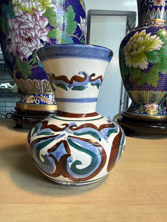 Vase – St-jean de Bretagne – Décoration – Céramique fait main bleu