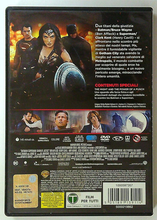 Dvd Batman v Superman : L'aube de la Justice