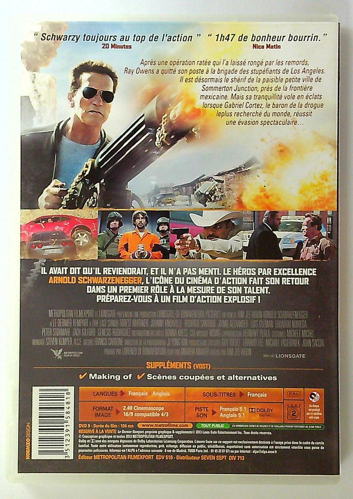 Dvd Le Dernier Rempart Arnold Schwarzenegger