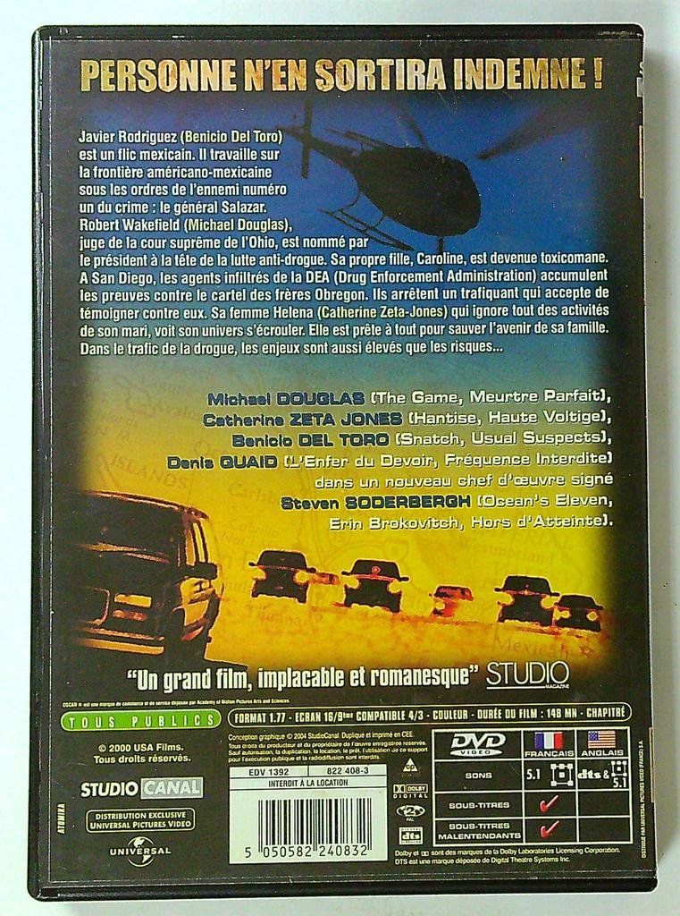 Dvd Traffic steven Soderbergh édition Simple