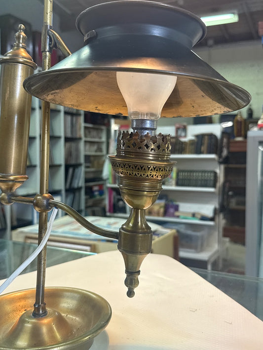 Lampe de bureau – Style étudiant – Luminaire – Laiton et métal noir