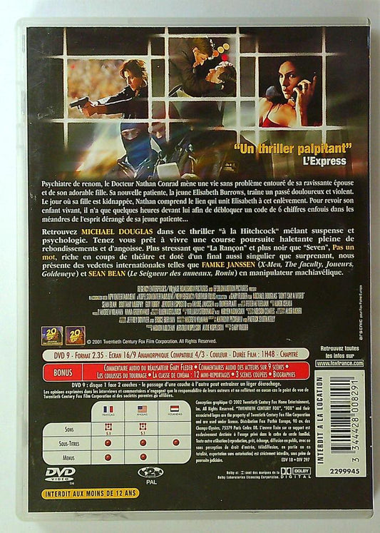 Dvd Pas un mot Michael Douglas Thriller