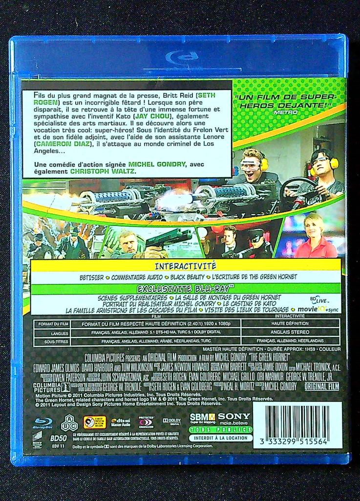 Blu-ray – The Green Hornet – Vidéo – Film d'action Michel Gondry