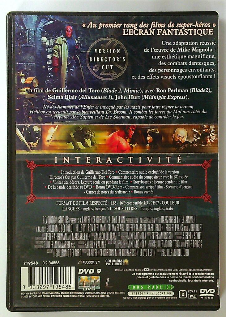 Dvd Hellboy Version Director's Cut Guillermo del Toro