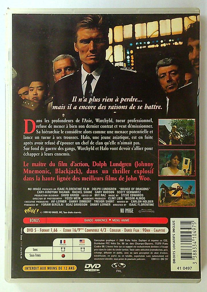Dvd Le Dernier des Dragons avec Dolph Lundgren