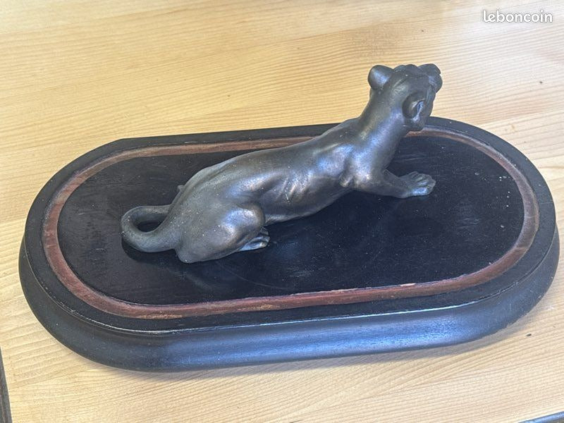 Statuette panthère – Style Art Déco – Décoration – Bronze