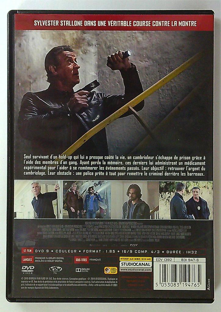 dvd film Backtrace Sylvester Stallone