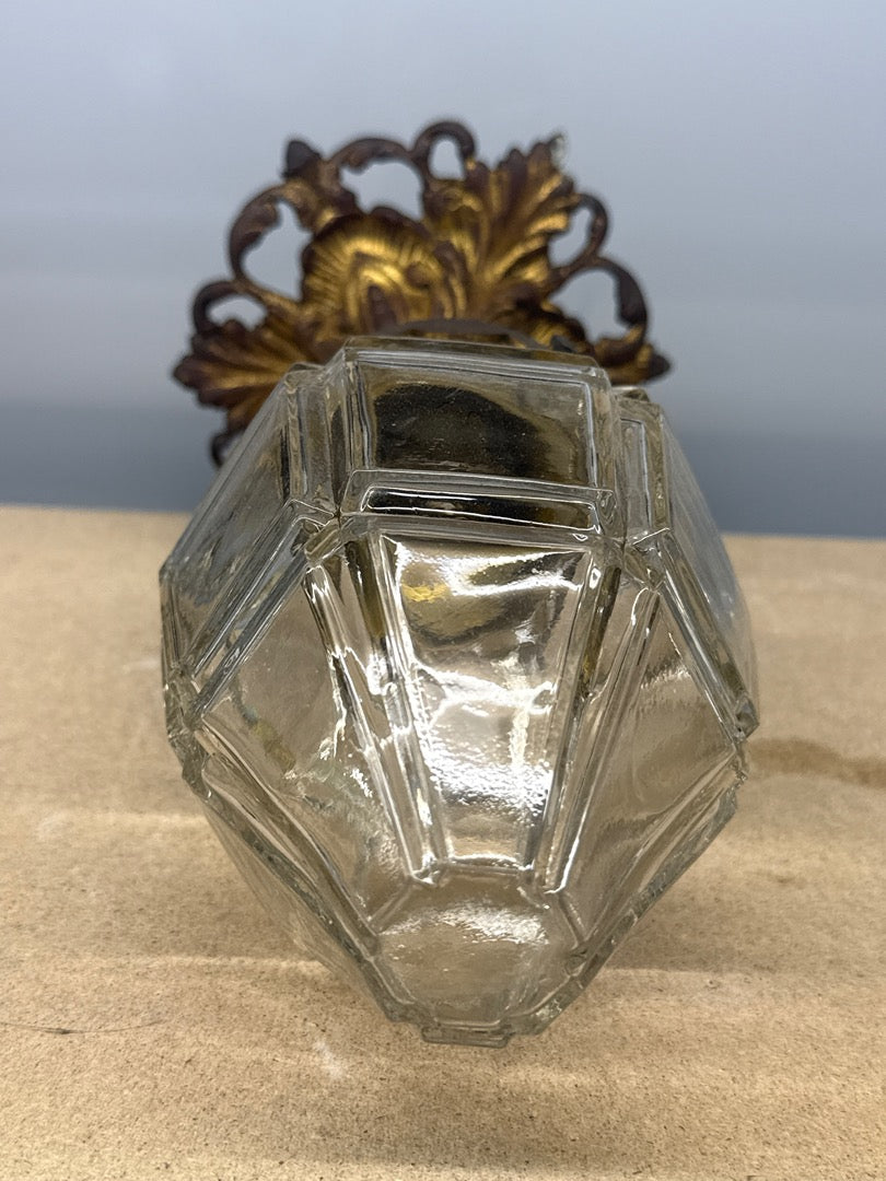 Applique – Bronze et Verre – Luminaire – Vintage Art Déco