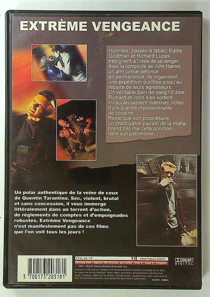 Dvd Extreme Vengeance Men with Guns Film Policier Zone 2
