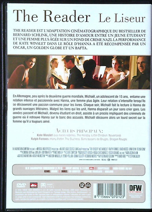 Dvd The Reader Le Liseur – Cinéma – Drame Kate Winslet