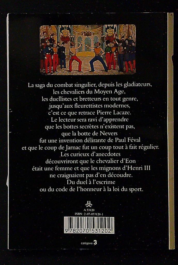 Livre – Découvertes Gallimard – En garde Du duel à l'escrime