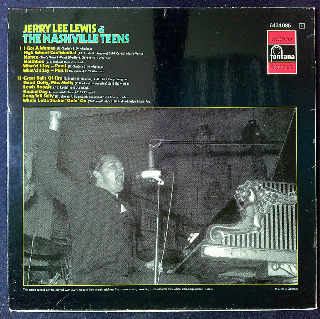 Vinyle Jerry Lee Lewis Live At The Star Club Hamburg Fontana