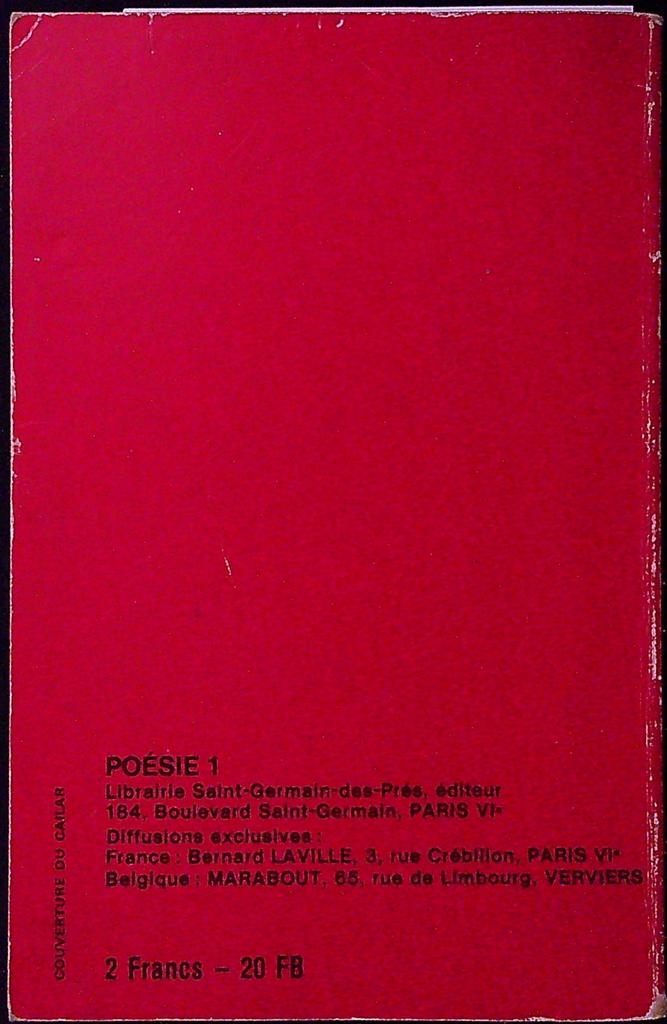 Revue Poésie 1 – N° 15 – Livre – Dédicacé par J.c. Valin
