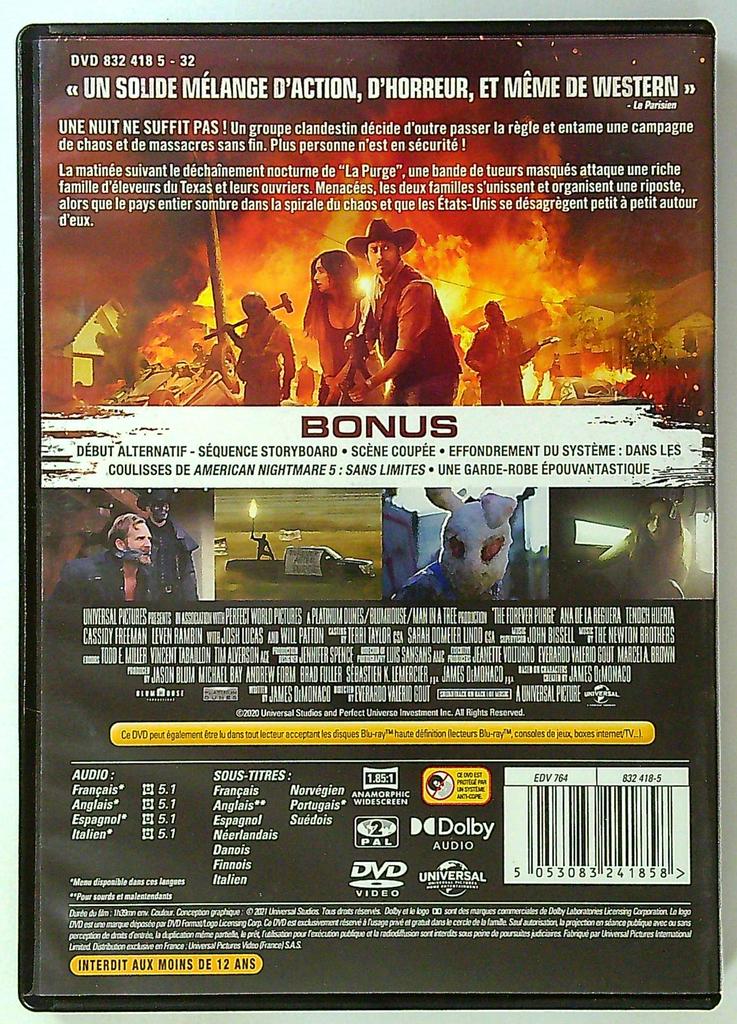 Dvd American Nightmare 5 Sans Limites Universal Action