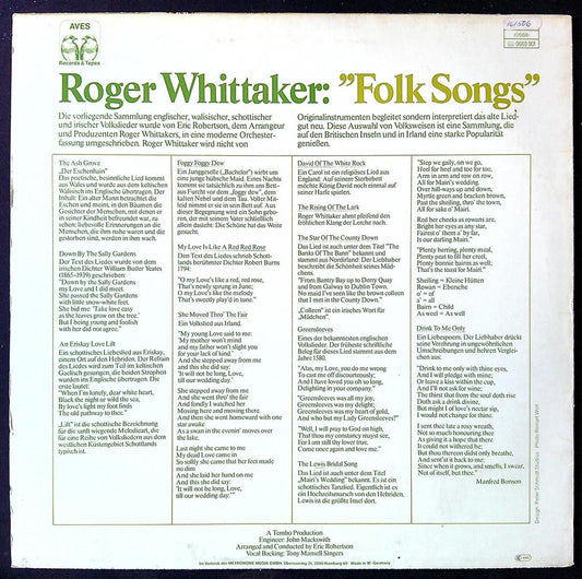 Vinyle Roger Whittaker Folk Songs