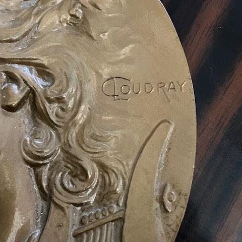 Grande Médaille En Bronze De 11,4 cm De Diamètre Signé Lucien Coudray