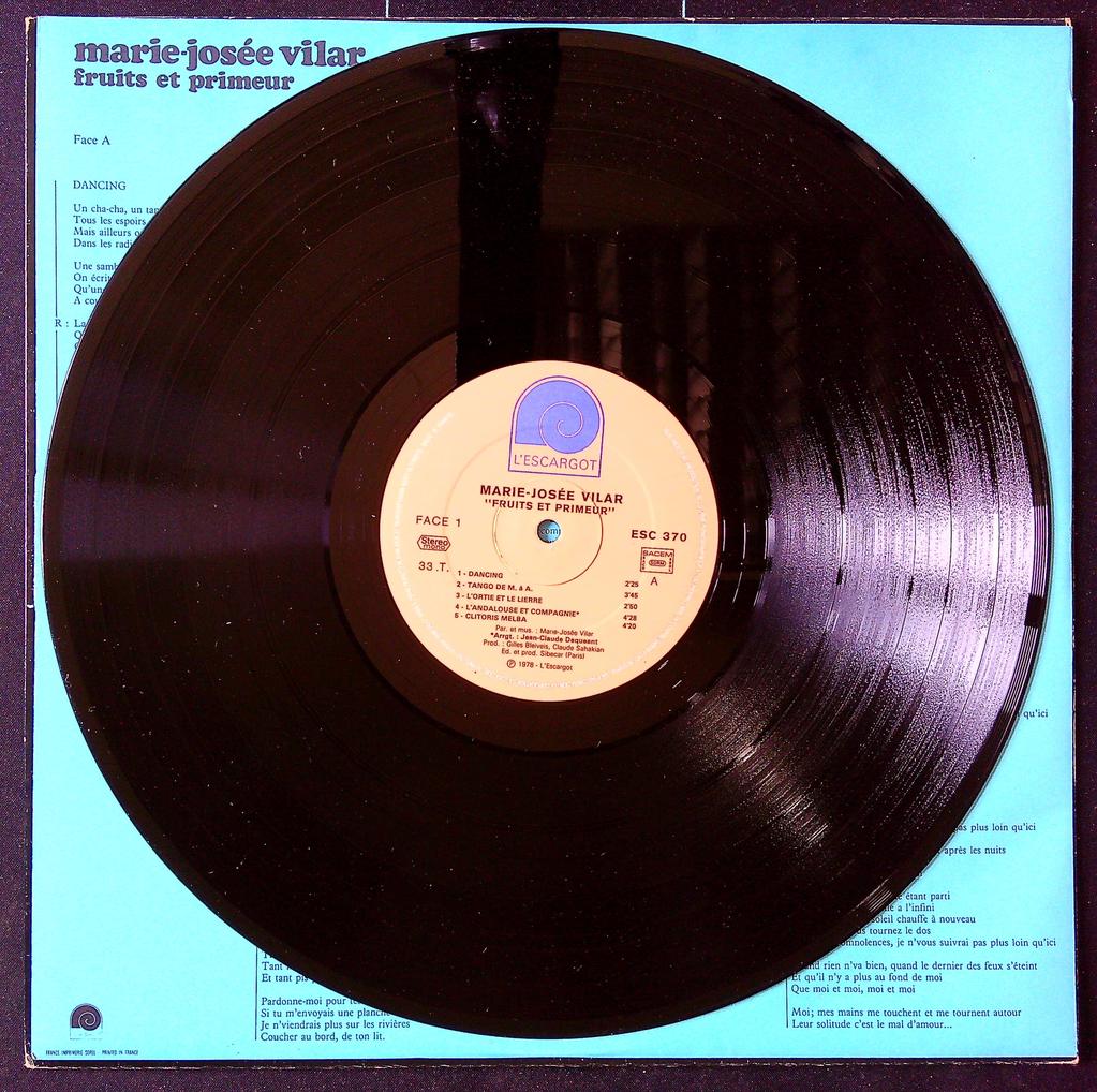 Vinyle – Marie-josée Vilar – Musique – Chanson française